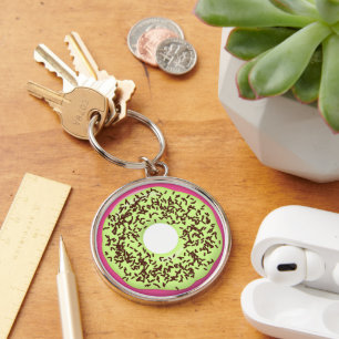 Choco Sprinkle with Matcha Glaze Donut, Doughnut, Keychain