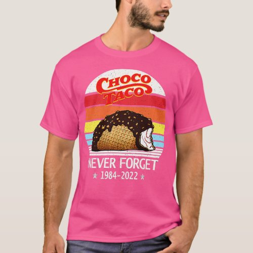 Choco Taco Never Forget Retro Style Funny  Premium T_Shirt