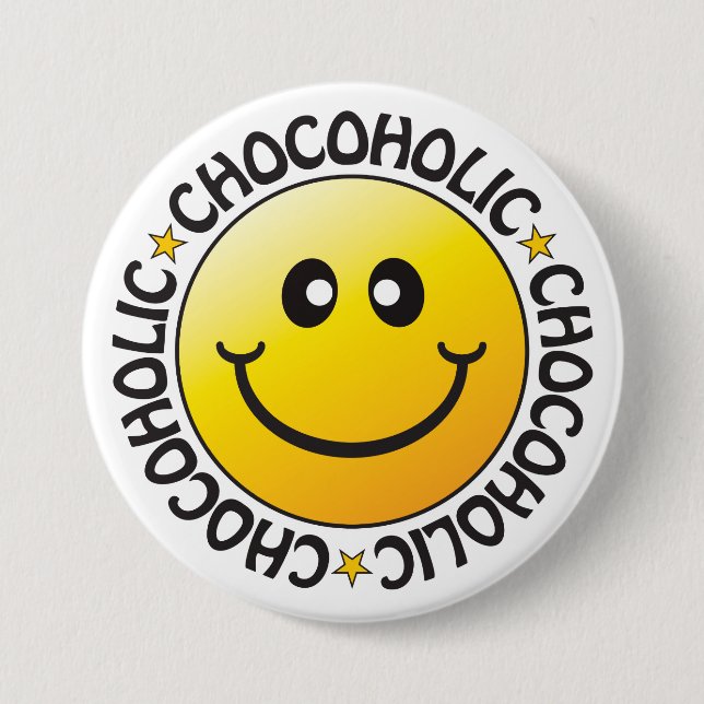 Chocoholic Badge Button (Front)