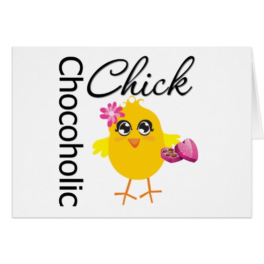 Chocoholic Chick Cards (Front Horizontal)