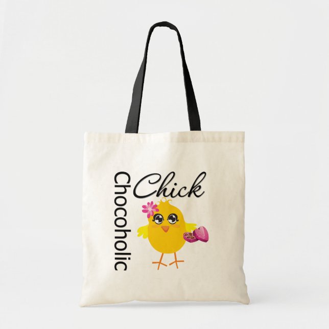 Chocoholic Chick Tote Bag (Front)