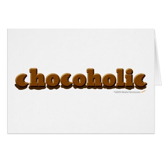 Chocoholic Chocolate Lovers Cards (Front Horizontal)