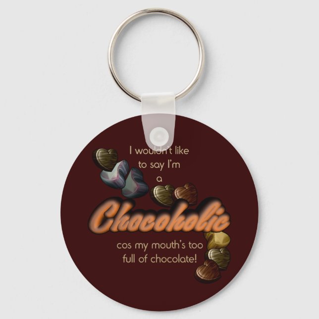 Chocoholic Keychain (Front)