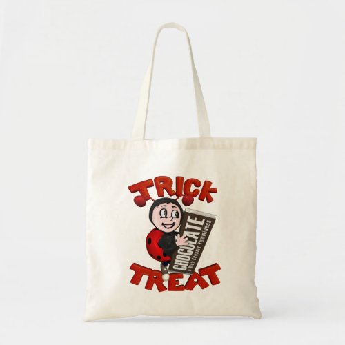 Chocoholic Ladybug  Trick or Treat Design Tote Bag
