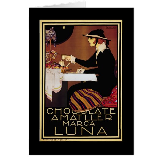 Chocolat Amatller Woman Cards (Front)