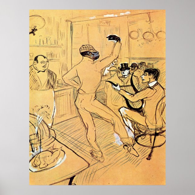 Chocolat dance by Toulouse-Lautrec Poster (Front)