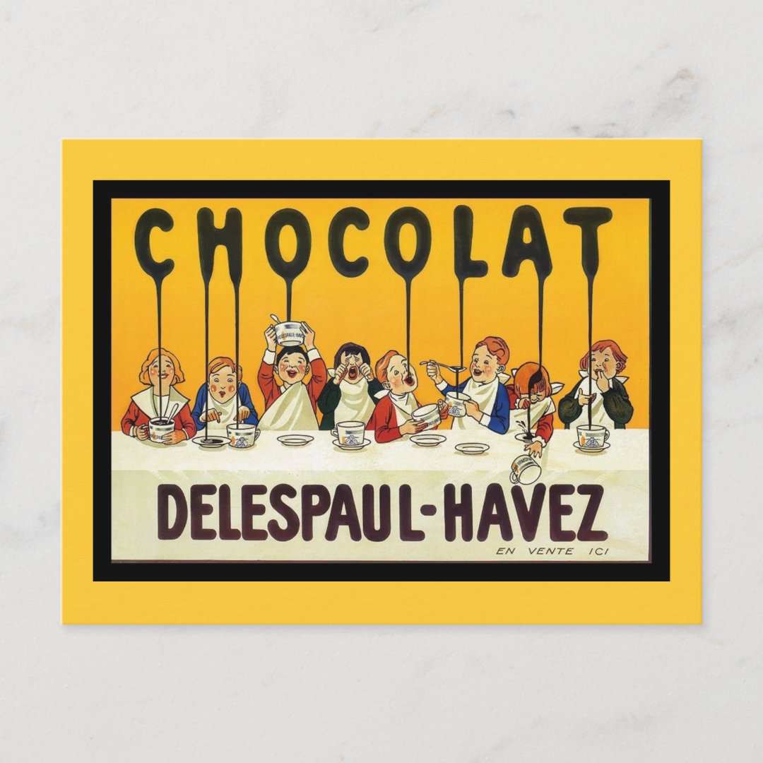 PLAQUE EN TOLE CHOCOLAT DELESPAUL HAVEZ 21X15 cms EUR 10,00 - FR