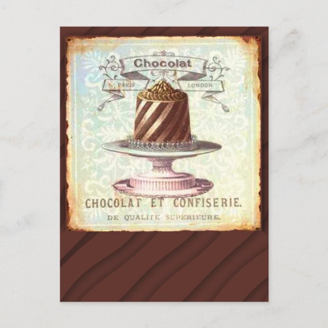 Chocolat et Confiserie Vintage Label Postcard (Front)