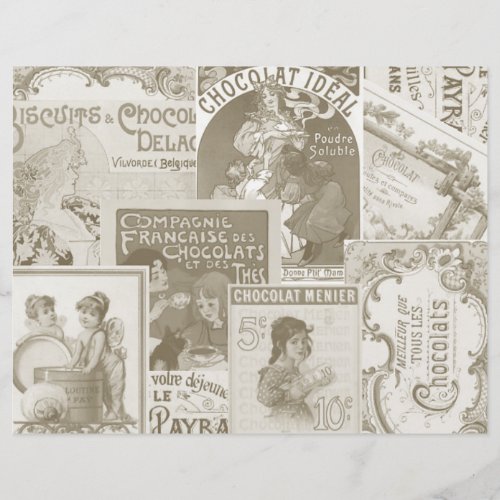 Chocolat Francais publicit Dcoupage et Collage