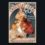 Chocolat idéal France Art Nouveau Vintage Wall Art<br><div class="desc">Fully restored vintage art nouveau poster from France. Please note that our posters are high quality reproductions based on professional, very high resolution scans off the originals. Our manual retouching process does not involve the use of filters that remove any original details or texture that you will see in the...</div>