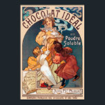 Chocolat idéal France Art Nouveau Vintage Wall Art<br><div class="desc">Fully restored vintage art nouveau poster from France. Please note that our posters are high quality reproductions based on professional, very high resolution scans off the originals. Our manual retouching process does not involve the use of filters that remove any original details or texture that you will see in the...</div>