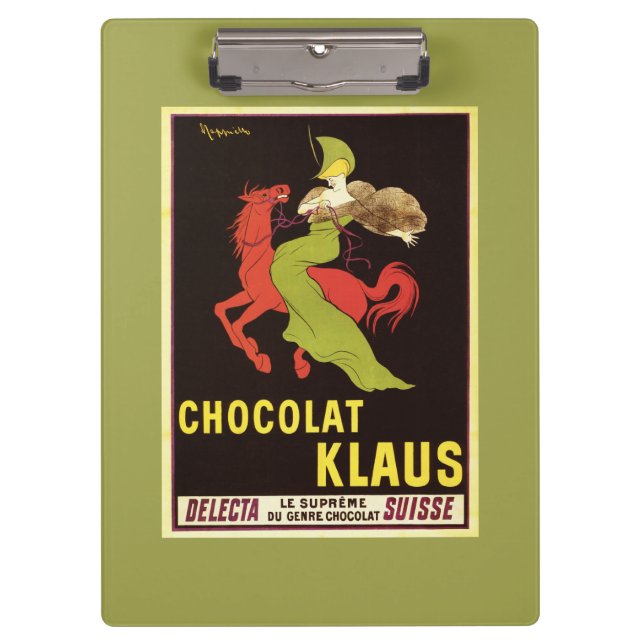 Chocolat Klaus Advertisement Poster Clipboard (Front)