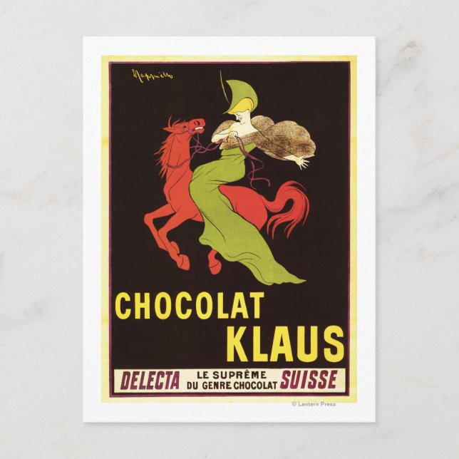 Chocolat Klaus Advertisement Poster Postcard (Front)