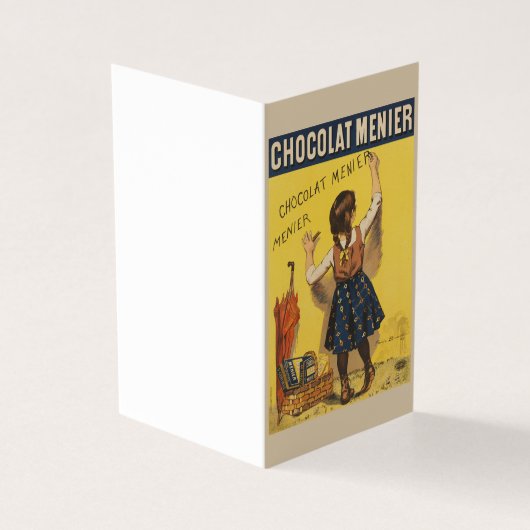 Chocolat Menier Little Girl Wall Writing (Outside)