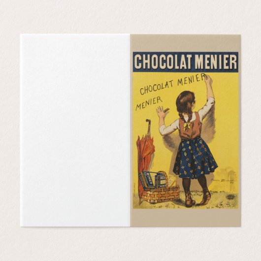 Chocolat Menier Little Girl Wall Writing (Outside Unfolded)