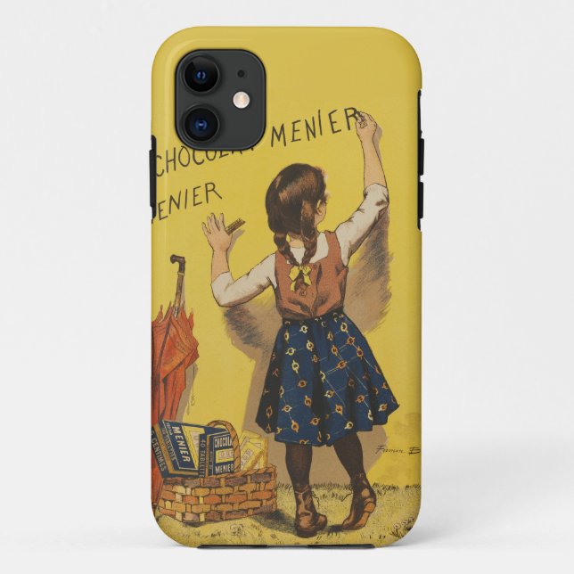 Chocolat Menier Little Girl Wall Writing  Case-Mate iPhone Case (Back)
