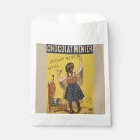 Chocolat Menier Little Girl Wall Writing 