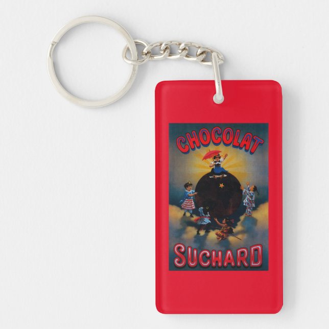 Chocolat Suchard Vintage PosterEurope Keychain (Front)