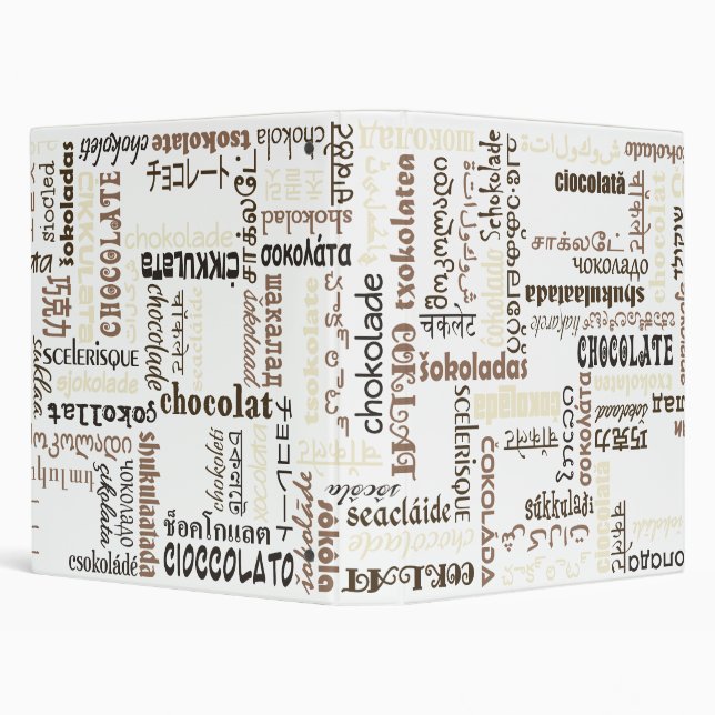 Chocolate 3 Ring Binder (Background)