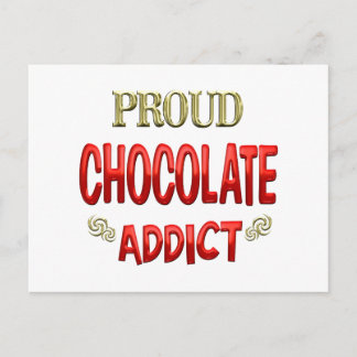 Chocolate Addict Postcard