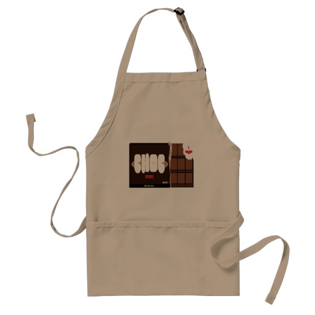 Chocolate Adult Apron (Front)