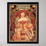 Chocolate Amatller Vintage Poster Alphons Mucha at Zazzle