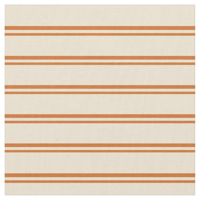 Chocolate and Beige Colored Pattern Fabric (Close Up)