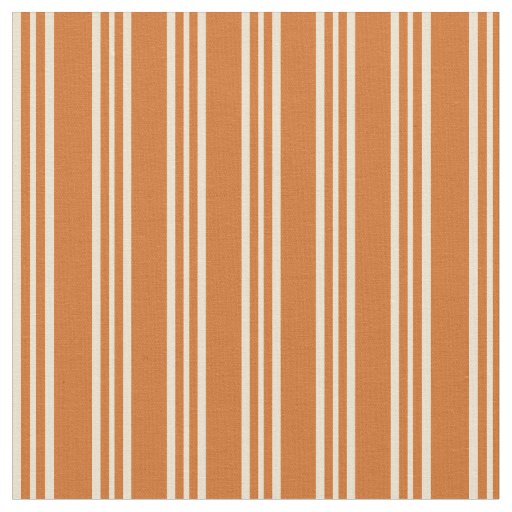 Chocolate and Beige Lines Fabric