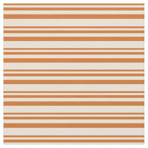 Chocolate and Bisque Colored Lines Fabric