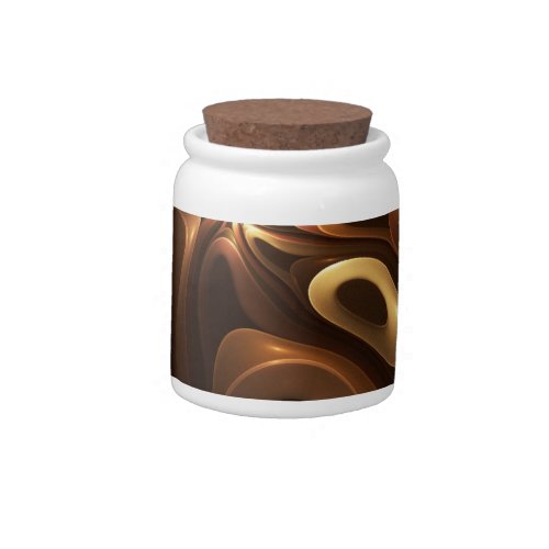 Chocolate and Caramel Candy Jar