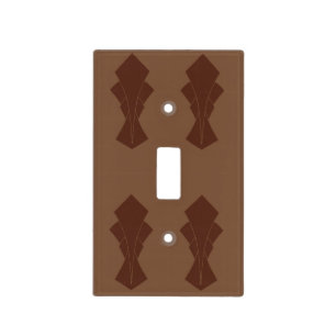Chocolate and Coffee Fantail Light Switch Cover