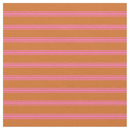 Chocolate and Hot Pink Colored Pattern Fabric