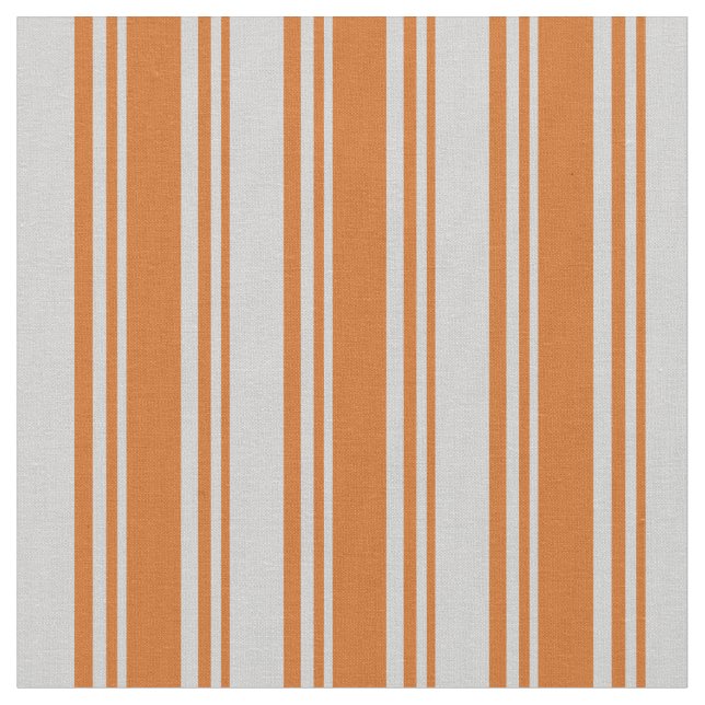 Chocolate and Light Gray Lines/Stripes Pattern Fabric (Close Up)