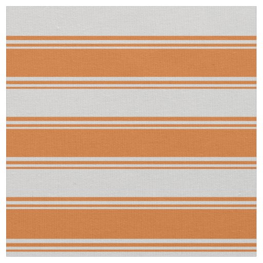 Chocolate and Light Grey Striped Pattern Fabric