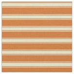 [ Thumbnail: Chocolate and Pale Goldenrod Colored Pattern Fabric ]