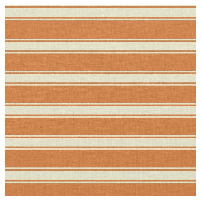 Chocolate and Pale Goldenrod Colored Pattern Fabric (Close Up)