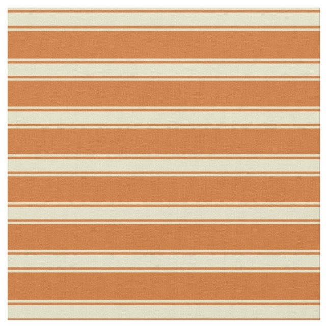 Chocolate and Pale Goldenrod Colored Pattern Fabric (Close Up)