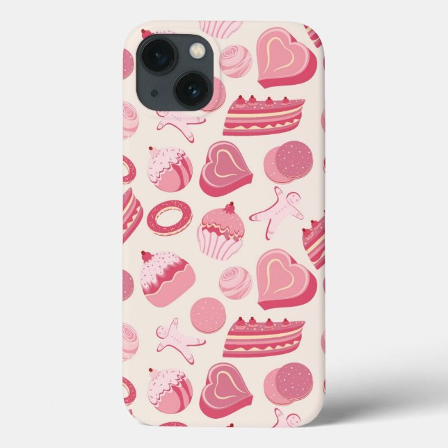 Chocolate and pastries pattern 2 Case-Mate iPhone case (Back)