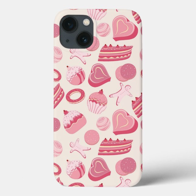Chocolate and pastries pattern 2 Case-Mate iPhone case (Back)