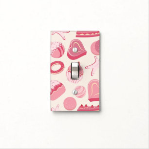 Chocolate and pastries pattern 2 light switch cover