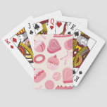 Chocolate and pastries pattern 2 poker cards