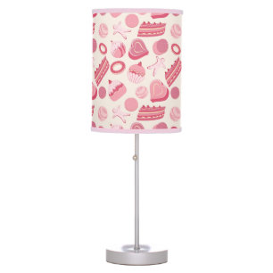 Chocolate and pastries pattern 2 table lamp