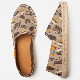 Chocolate and pastries pattern 3 espadrilles
