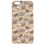 Chocolate and pastries pattern 3 clear iPhone 6 plus case