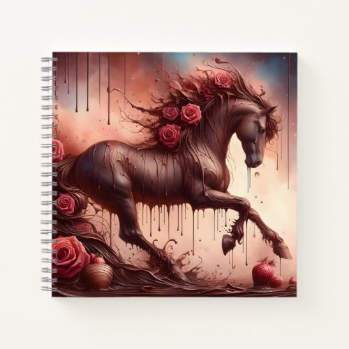 Chocolate and Roses Stallion Notebook