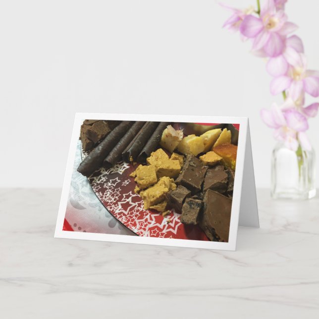 Chocolate and Sweet Selection Card (Orchid)