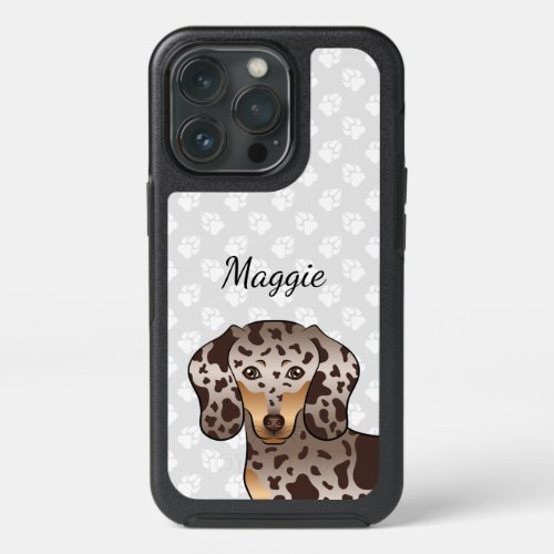 Chocolate And Tan Dapple Short Hair Dachshund Head iPhone 13 Pro Case