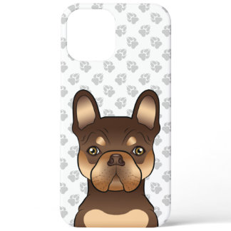 Chocolate And Tan French Bulldog Cute Dog &amp; Paws iPhone 12 Pro Max Case