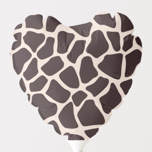 Chocolate and Tan Giraffe Balloon (Front)