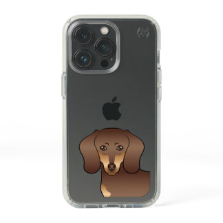 Chocolate And Tan Short Hair Dachshund Dog Head Speck iPhone 13 Pro Case